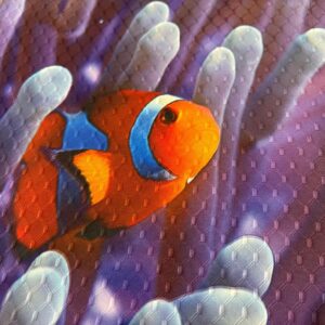 Clown Fish in Anemone Placemat for Your Dining Room Table Machine Washable Tumble Dry Unique Upscale Dining Room Decor