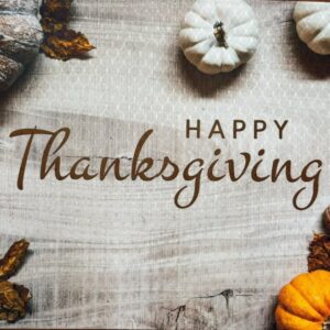 Happy Thanksgiving Placemat - Machine Washable Tumble Dry