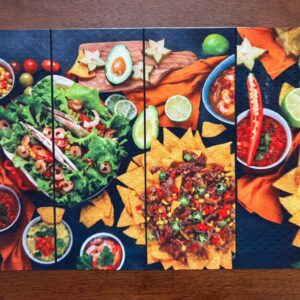 Mexican Food Buffet Placemat for Your Dining Table Machine Washable Tumble Dry Upscale Dining Room Decor