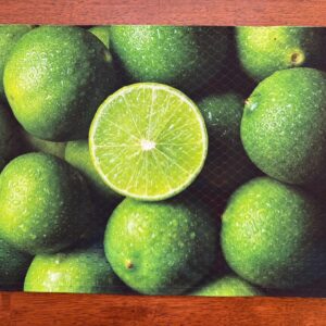 Limes in a Pile Placemat - Citrus Fruit - Machine Washable Tumble Dry - Unique Dining Table Decor