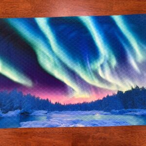 Aurora Borealis Placemat - Northern Lights - Machine Washable Tumble Dry